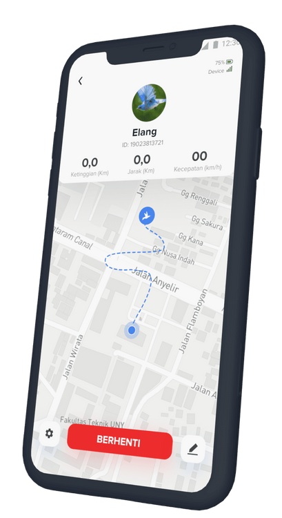 Aplikasi tracking burung